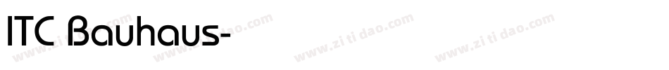 ITC Bauhaus字体转换